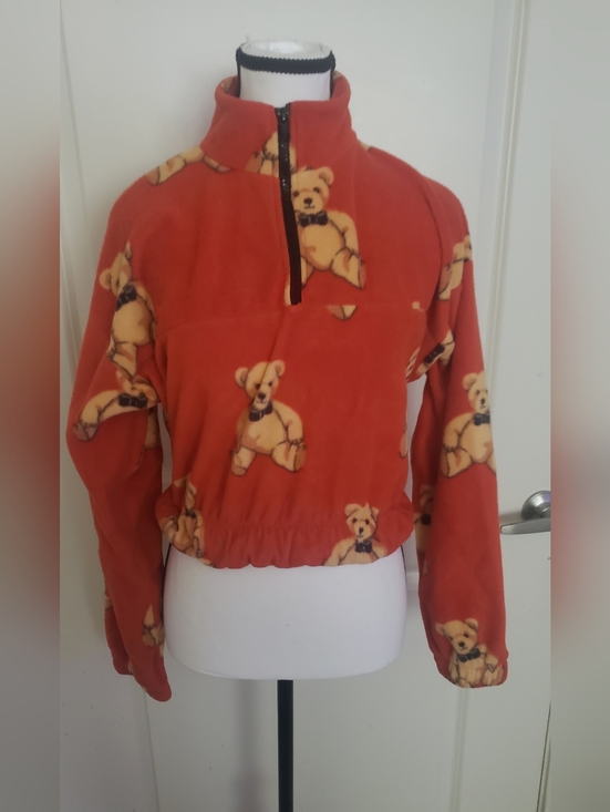 Forever 21 Jackets & Blazers - Forever 21 Cropped Long Sleeve Teddy Bear Quarter Zip